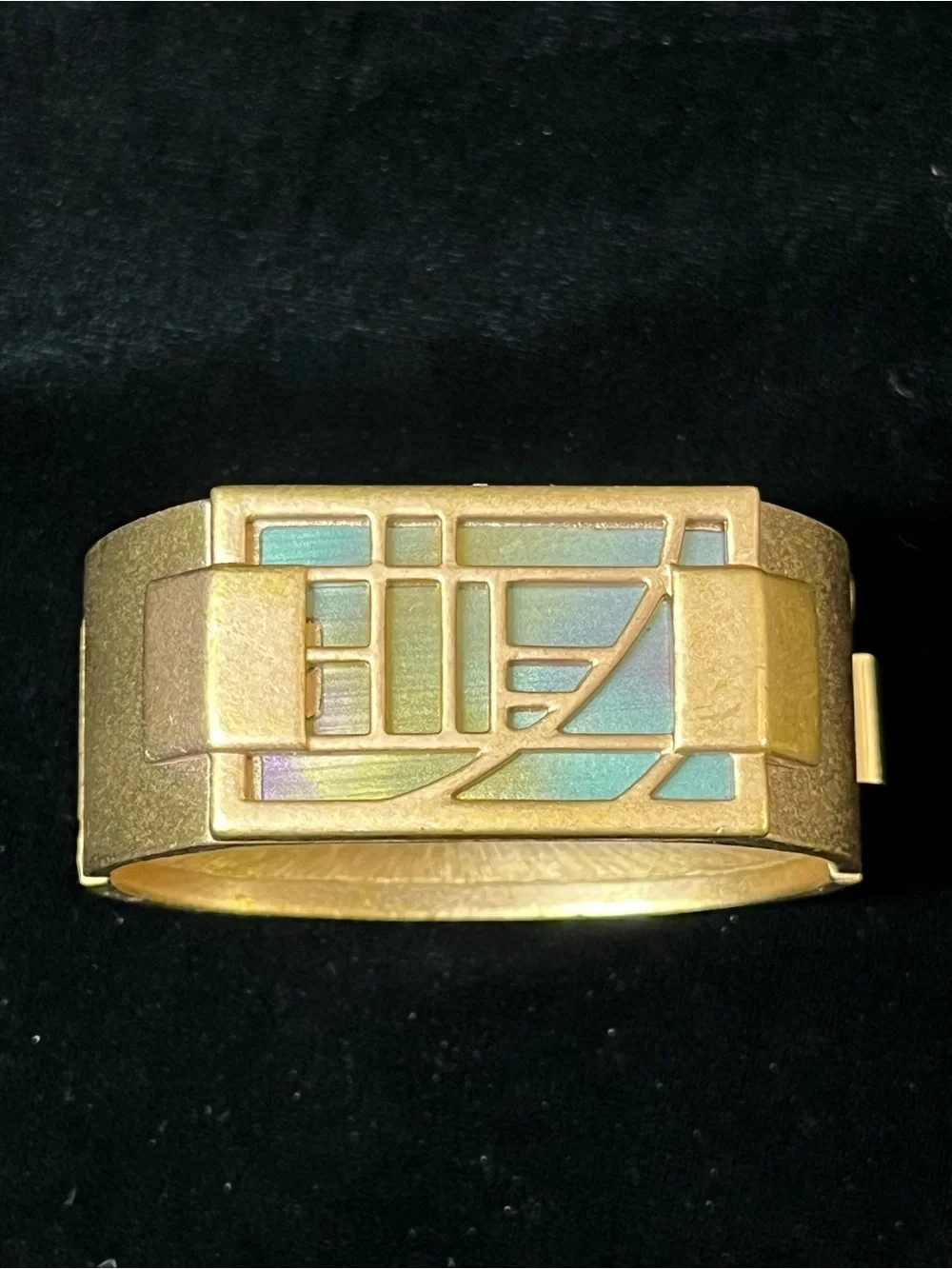 1985 Monet "All That Jazz" Book Piece Cuff Bracelet 1775 - Picture 2 of 9
